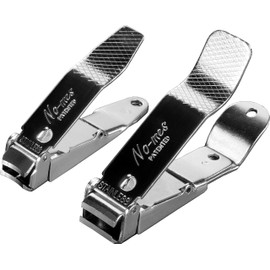 No-Mes Fingernail and Toenail Clipper Gift Set, Catches Clippings, Built-in Nail File, Made in USA