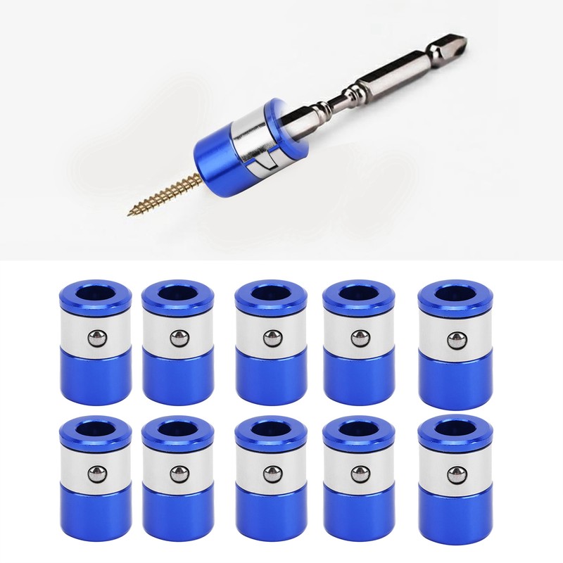 10PCS Screwdriver Magnetic Ring Anti Slip Drill Bits Magnetizer Ring
