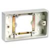 Single to Double Socket Converter 1G - 2Way White Plate