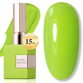 Double Rhythm- Esmalte de uñas en gel de 15 ml, puro y transparente, mismo color, mismo frasco, esmalte en gel para manicura artística, salón de...   