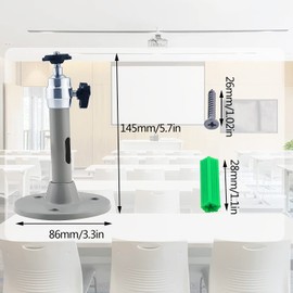 Prmape 2 Pcs Projektor Halterung, Universal Projektorhalterung, Traglast 5 KG, 360 Grad Drehung Beamerhalterungen für Die Meisten Aanderen Mini-Projektoren