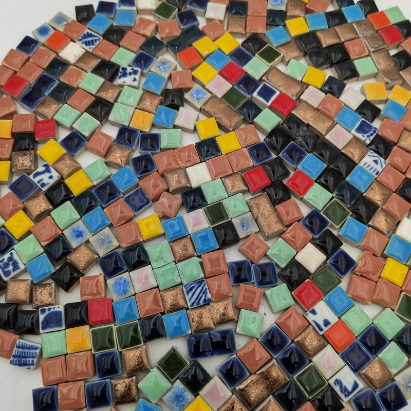 500g/1.1lb Random Color Irregular Ceramics Mosaic Tiles,DIY Making Creative Ceramic