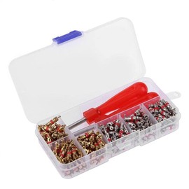Tiardey 242pcs Car Bike Tyre Valve Core Tool Set,Tyre Valve Repair Tool/Valve Core Removers - Two-Color