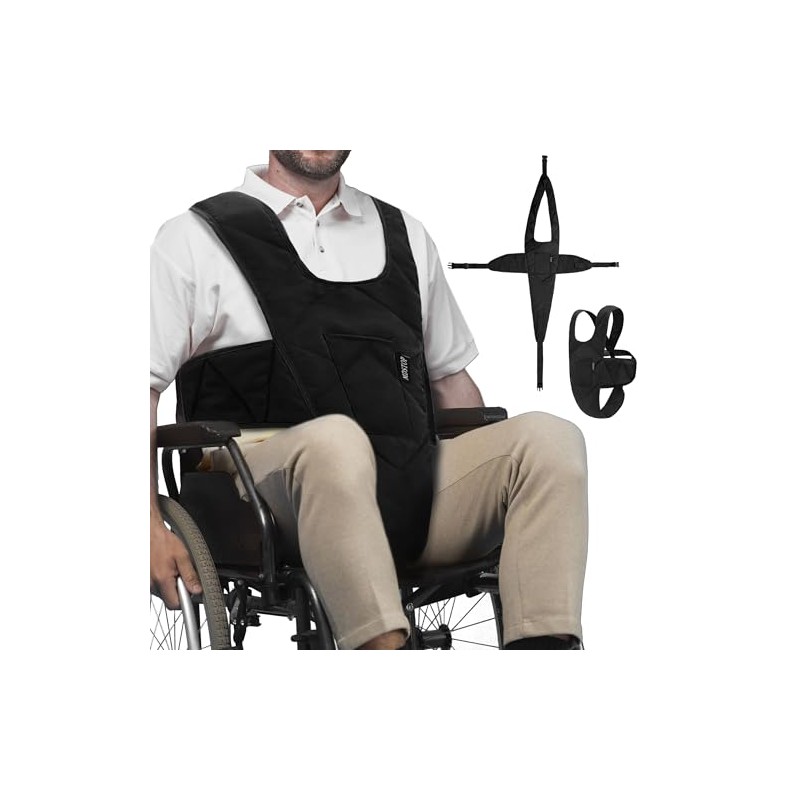 MDSTOP Cinturón De Seguridad Para Silla De Ruedas, Cinturón De