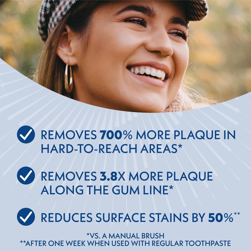 Spinbrush Smart Clean Battery Powered Electric Toothbrush, Soft Bristles, Midnight