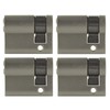 4x Half Cylinder Adjustable 40 mm 30/10 Simultaneous Locking Including