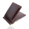 GRAV Men's Bi-Fold Wallet with Money Clip, Genuine Leather, Begin