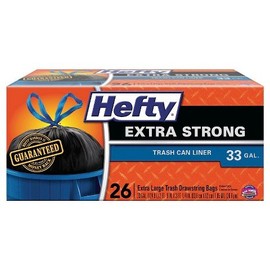 Hefty Large Trash Bags 33 gallons 26 ct