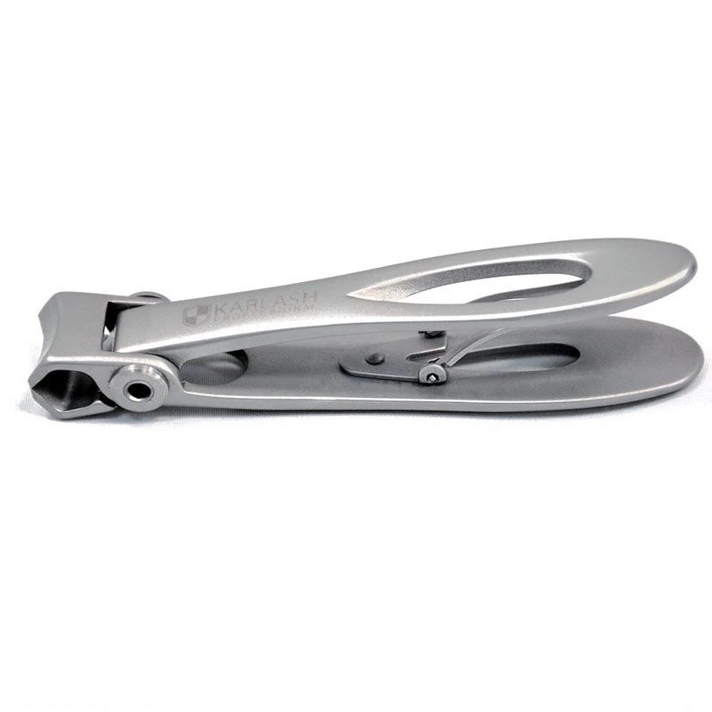 Karlash Stainless Steel Toe Nail Clipper with Ring Lock, Curved