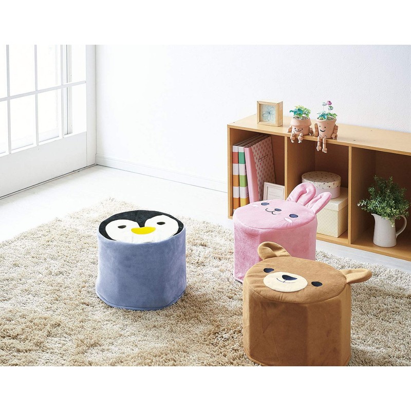 Cogit Milk Pack Chair Cover, Penguin-chan, Diameter 11.8 x Height