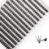 Bransfy False Eyelashes Clusters 280pcs DIY Eyelash Extension D Curl