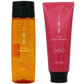 Revel IAU Io cleansing fresh ment (Shampoo) 200ml & Io cream Silky Repair Treatment 200ml