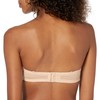 Undies.com Women's Microfiber Convertible Push Up Strapless Bra, Sunkiss, 36B