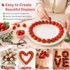 BlackQuill 40Pcs Plastic Strawberry Fake Fruit Set Artificial strawberries