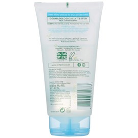 Simple Facial Gel Wash Cleanser, Water Boost Micellar For Dry Or Sensitive Skin, 5 Ounce (Pack Of 6)