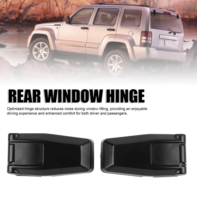 Tailgate Glass Hinge Kit, 57010060AB 57010061AB 57010060AA Compatible with Liberty