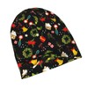Christmas Theme Beanie Hats Snowflake Knitted Hats Slouchy Elastic Skull