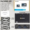 USB 3.0 Dual Monitor KVM Switch HDMI+Displayport 4K@60Hz,2K@120Hz,Camgeet 2 Monitors