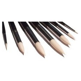 7 Künstlerpinsel Spitzpinsel Rundpinsel Toraypinsel Weiss Pinsel für Acrylfarben und Aquarellfarben - Acrylpinsel, Aquarellpinsel