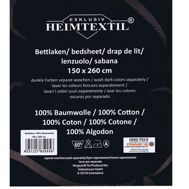 Flat Sheet without Elastic Bed Sheet Smooth House Towel Brand