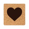 eBuyGB Scrabble Drinks Coasters, Square Cork Coaster, Individual Alphabet Letters,