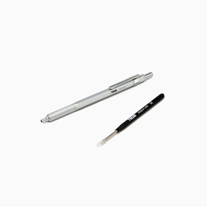 TWSBI Precision Ball Point Pen Silver 1.0mm