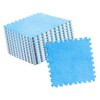 10pcs Plush Puzzle Floor Foam Mat Tiles Fluffy Cuttable Anti