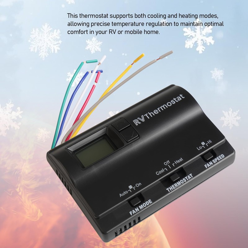 8330D3351 Wall Mounted Digital Cooling and Heating Thermostat, Suitable for