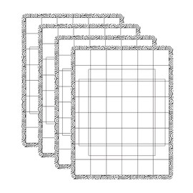 4 PCS Sticky Non-Slip Flexible Gridded Stamp Mats Grid Sheets Low Stick Mat Multi-Use Low Tack Mat,Stick and Stamp Adhesived Sheet Scrapbooking Craft Accessory