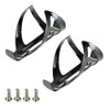 2pcs Carbon Fibre Water Bottle Cages Black For Cycling Road
