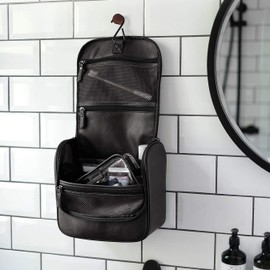 Stackers Black Hanging Toiletry Bag
