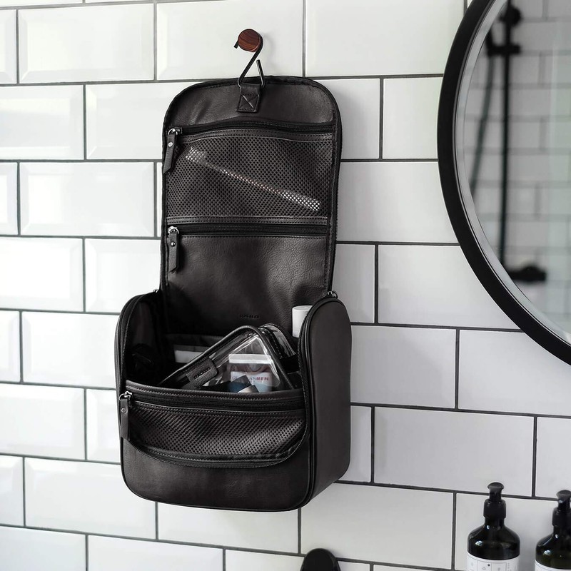 Stackers Black Hanging Toiletry Bag