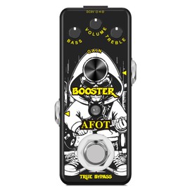 AFOT Mini Booster Guitar Effect Pedal,True Gain Booster,Micro Clean Boost Pedal for Electric Guitar Pure Clean Mini Booster Pedals Mini Size True Bypass