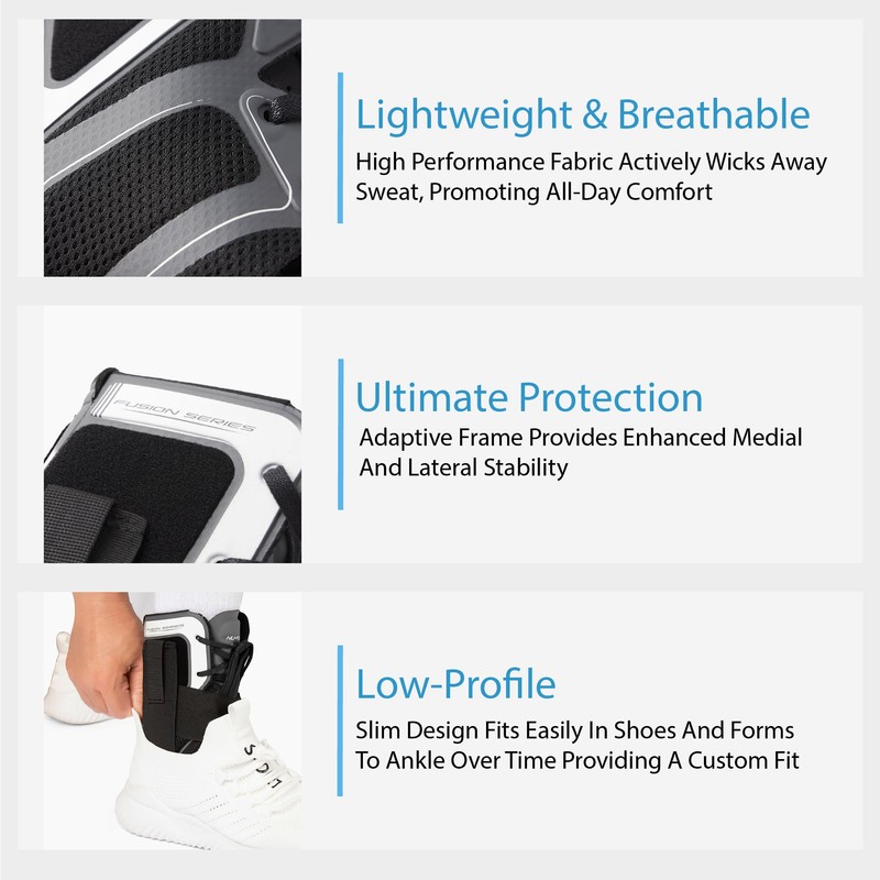 Ovation Medical Nu-Form Ankle Brace - Premium, Low Profile Ankle