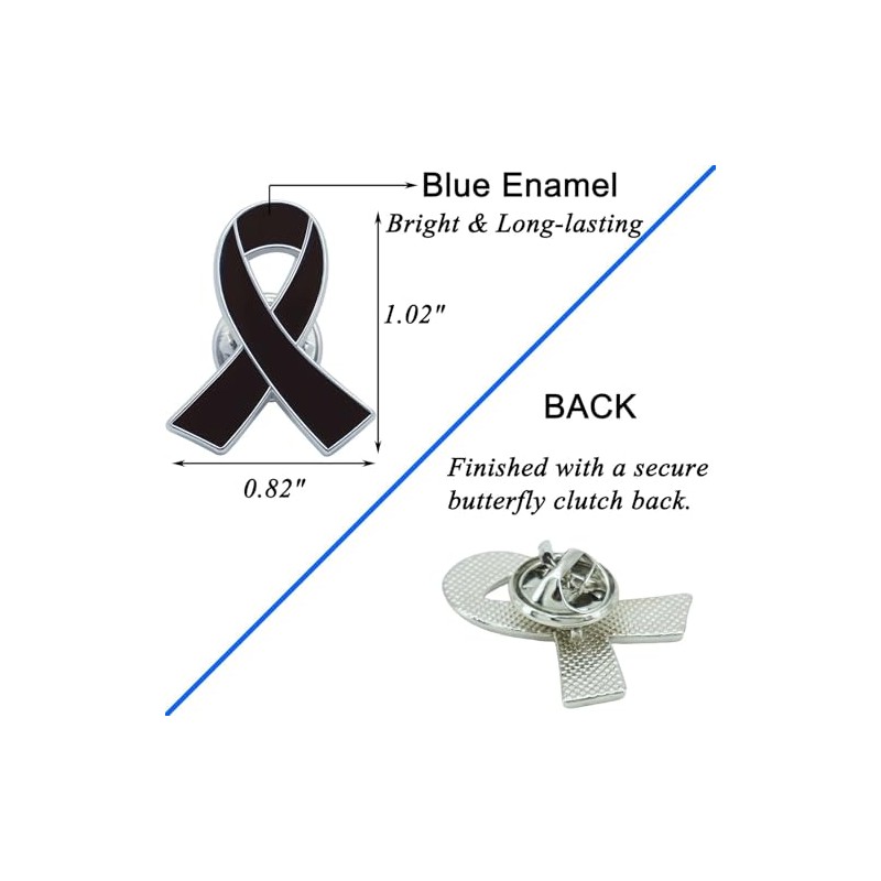 200 Pcs Funeral Ribbons Memorial Ribbon Black Awareness Ribbon Safety