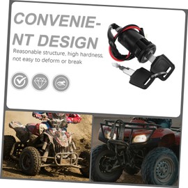 ULTECHNOVO Motorcycle Ignition Switch for ATV and Mini Bike Wire Key Switch for Easy Installation and Compatibility Off-Road Vehicles