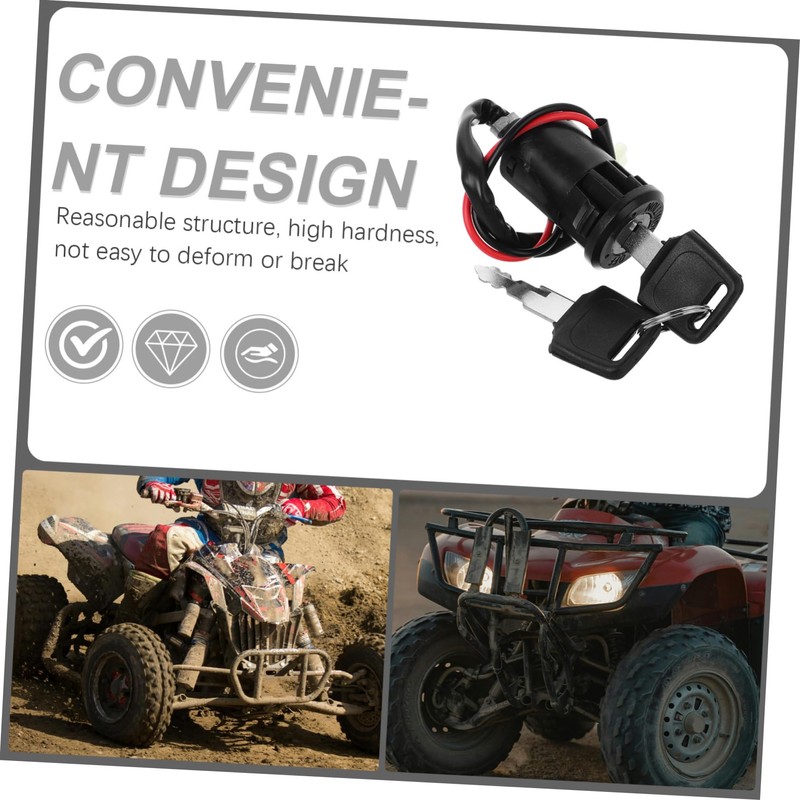 ULTECHNOVO Motorcycle Ignition Switch for ATV and Mini Bike Wire