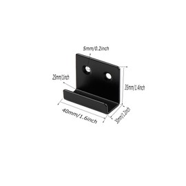 FAFEFC 6 Pieces of Stainless Steel Tile Hanging Code Heavy Duty Wall Mounting Bracket, Photo Frame Wall Tile Hanger, Display Rack Steel Hook Buckle