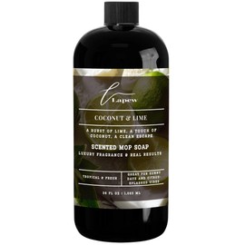 Lapew Coconut & Lime Scented Mop Soap Concentrate 36 oz | Premium Fragranced Floor Cleaner | Streak-Free | Hard Floor Cleaning Solution | Eco Friendly | Made in USA