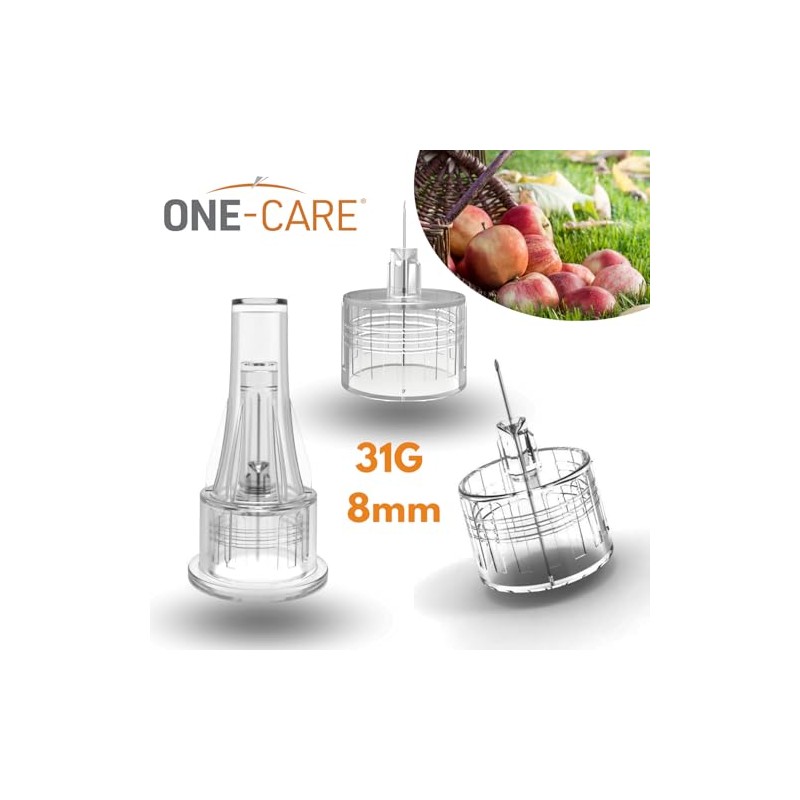 ONE-CARE Agujas Para Bolígrafos, 31 G X 8 Mm, Caja
