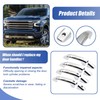 FZJDSD 4Pcs Chrome Door Handle Cover Trim with 2 Smartkey