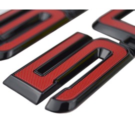 2025(latest) 5.5" Red Door Side 3D 5.0 Emblem Badge Plate for Ford Mustang GT Dark Horse F150 PR3Z-16228-D 2024 2025