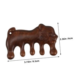 Ipetboom 2pcs Wide Tooth Wooden Hair Massager Comb Spa Scalp Care Tool Gua Brush