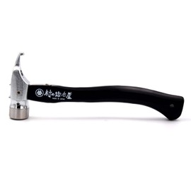 Village Blacksmith Forged Hardening Peg Hammer Elyse Stake Ultimate Hammer Black Handle (Stainless Steel Head x Chrome) [Made in Japan by Tsubamesanjo]