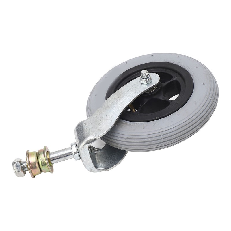 Wheelchair Replacement Wheel Grey 6 Inch PU Inflatable Universal Wheelchair