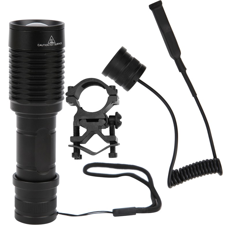 Aluminium Alloy Night Viewing Zoom Torch IPX6 Waterproof Hunting Flashlight