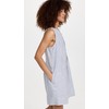 Faherty Women's Isha Dress, Blue Mini Stripe, S