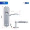 XFORT Chrome Elegance Range Polished Chrome London Suite Lever Latch