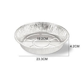 SOVYOULIVE 30 Pack Disposable Aluminum Pans, 4.1 cm Deep Heavy Duty Steam Table Pans, Tin Foil Pans for Baking, Baking, Storing, Catering, Heating, Serving, BBQ, Meal Prep & Freezer Storage(20x20cm)