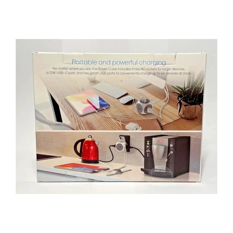 atomi 2 Atomi Power Cubes (3) AC Outlets + 12W